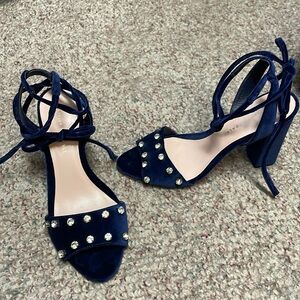 Loeffler Randall velvet diamond heels